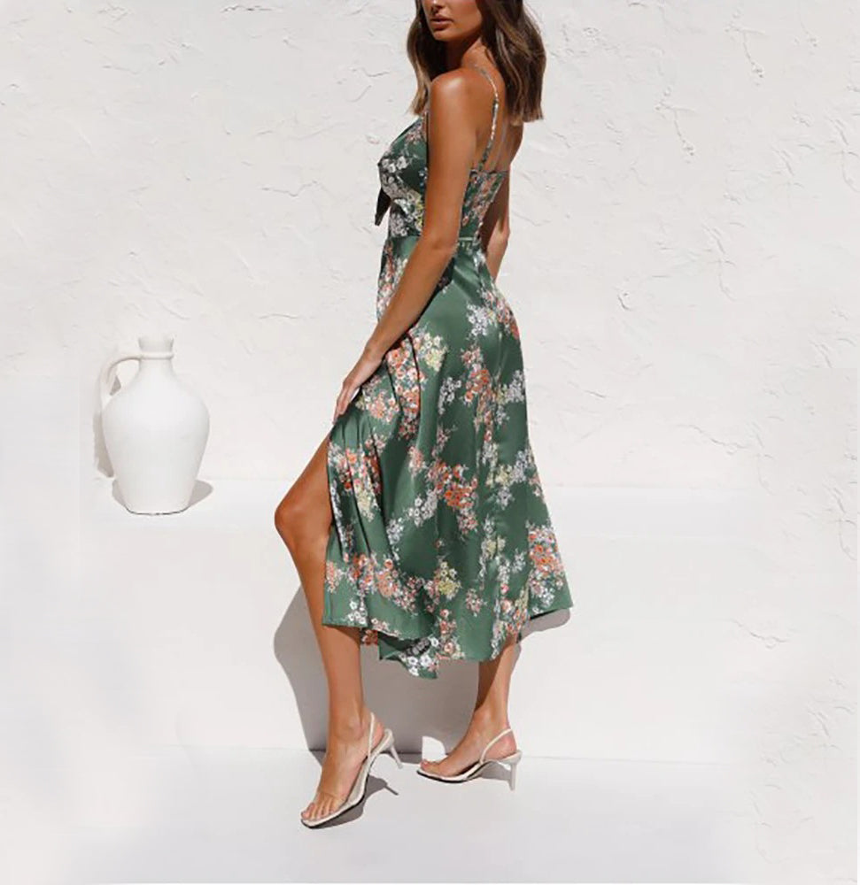 Jasmine Cole | Floral Summer Dress With Split Detail For Women