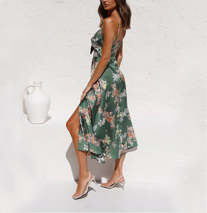 Jasmine Cole | Floral Summer Dress With Split Detail For Women