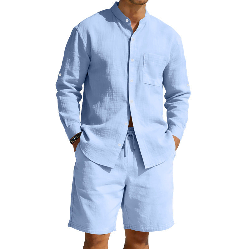 Hugh Barrett | Linen Shirt And Shorts Set For Men