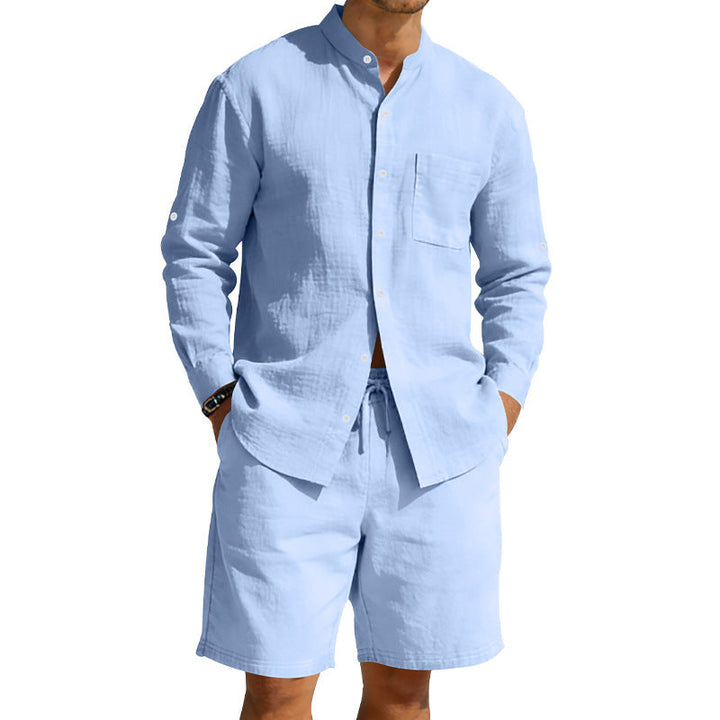 Hugh Barrett | Linen Shirt And Shorts Set For Men