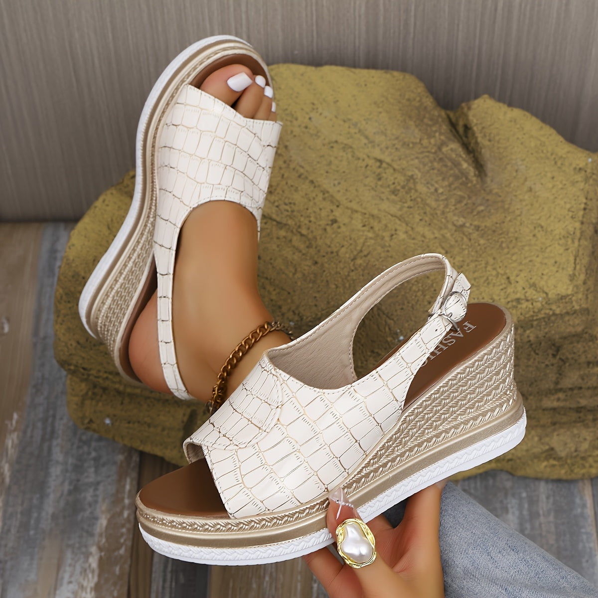 Marbella | Women’s Wedge Sandals with Cushioned Insole