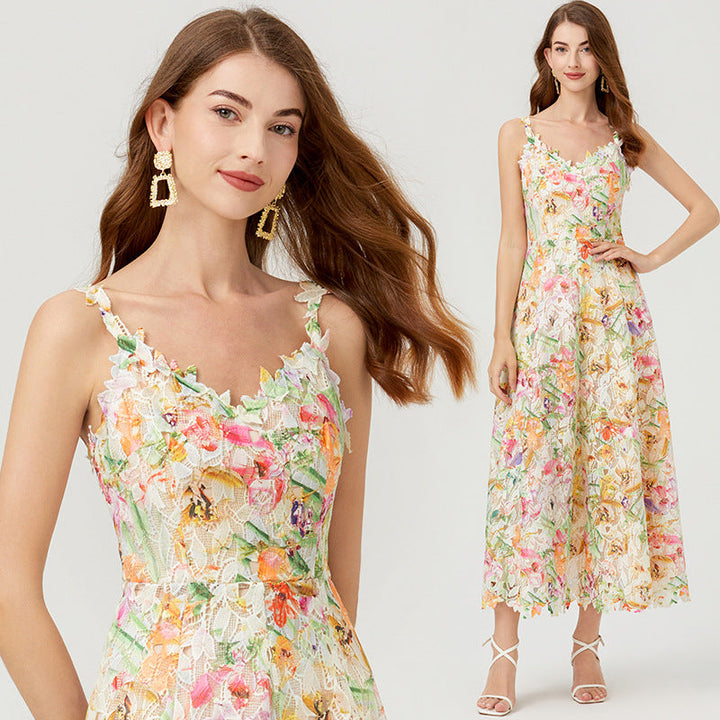 Niamh Farrell | Floral Lace Races Dress For Women