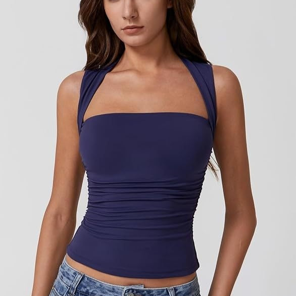Mia Taylor | Square-Neck Slim Tank Top For Women