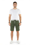 Callan Ashby | Cotton Cargo Cropped Shorts For Men