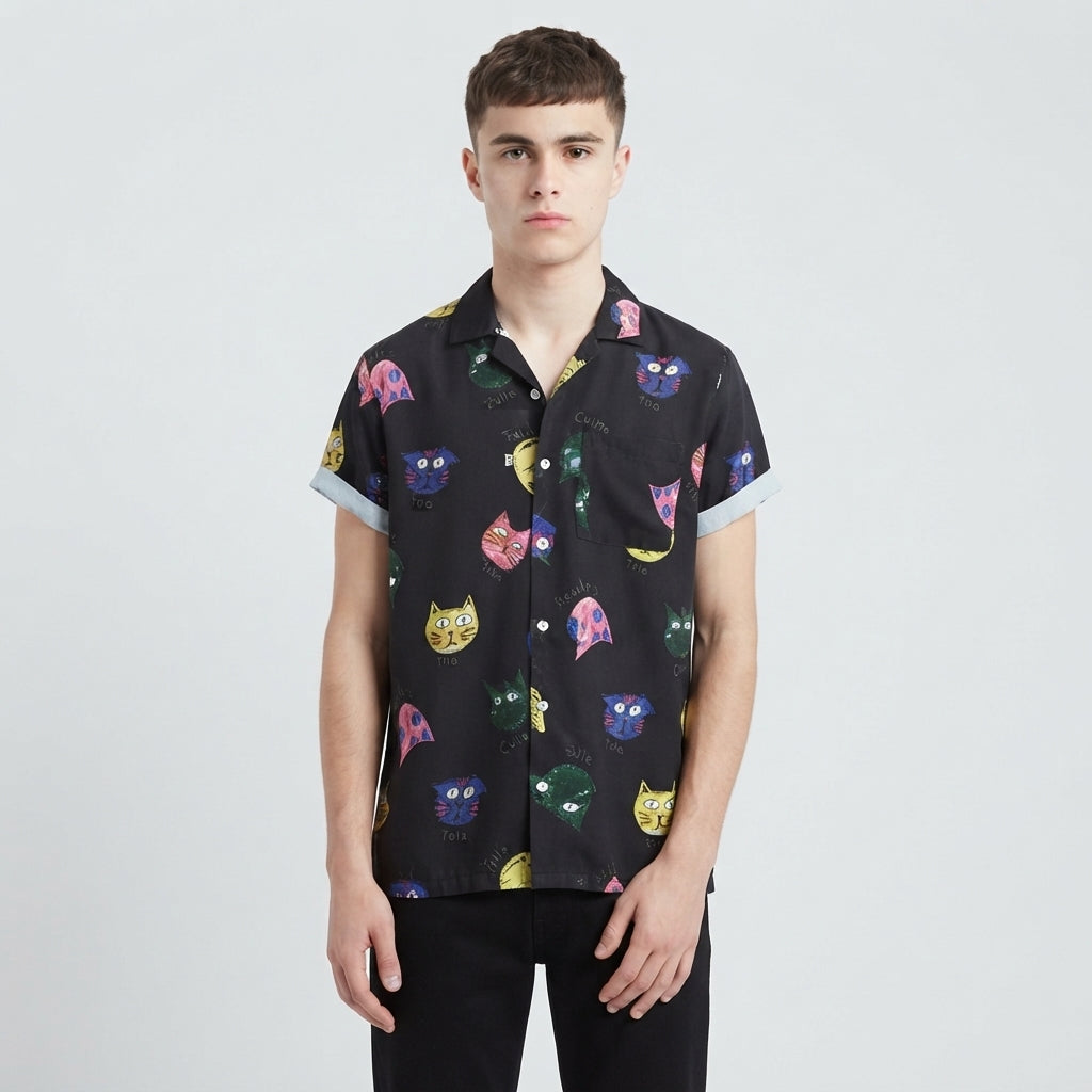 Callum Stewart | Printed Short Sleeve Shirt For Men