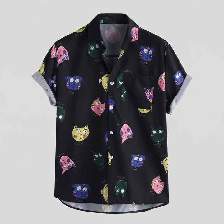 Callum Stewart | Printed Short Sleeve Shirt For Men