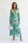 Camellia | Women's Floral Wrap Long Sleeve Maxi Dress