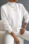 Camille | Women's Mock Neck Long Sleeve Sweater