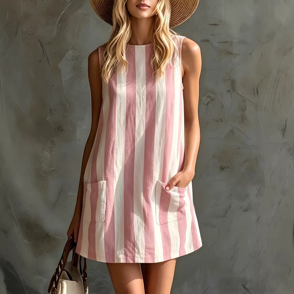 Chloe Anderson | Striped Summer Dress For Women