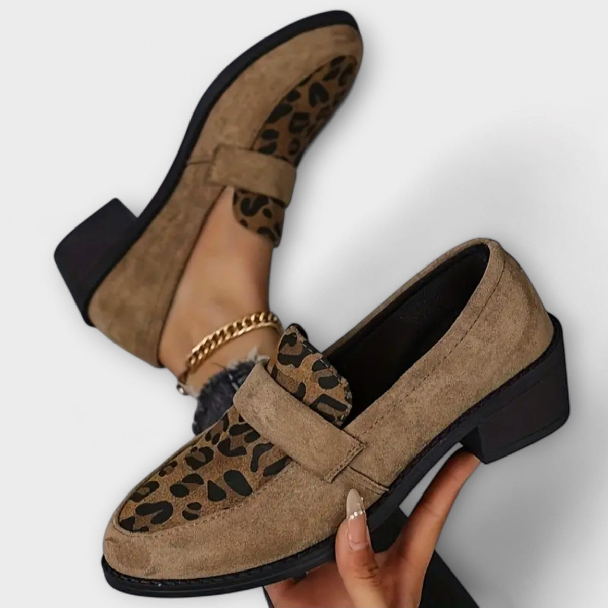 Leopard | Women’s Leopard Print Loafers with Cushioned Insole