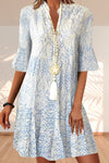 Celestina | Women's V Neck Paisley Mini Dress