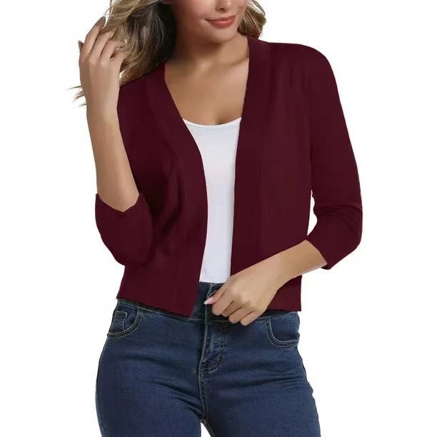 Celestine | Women’s Open Front Cardigan with 3/4 Sleeve