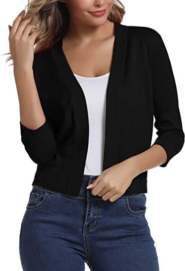 Celestine | Women’s Open Front Cardigan with 3/4 Sleeve