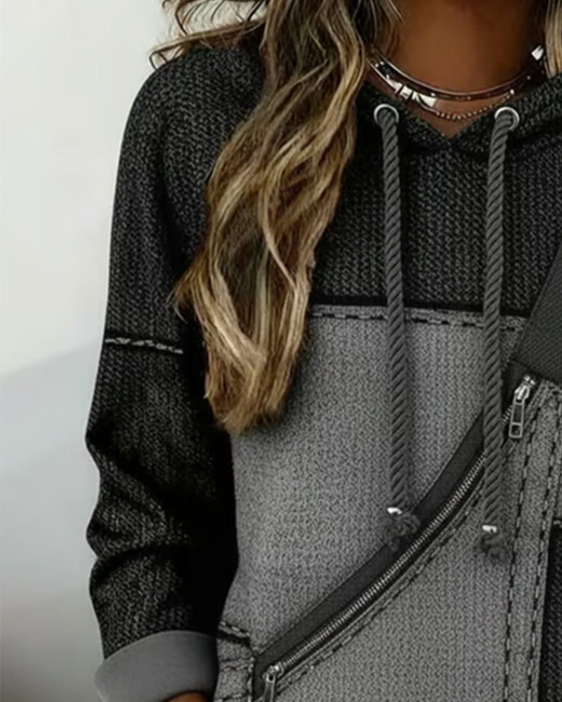 Celestine | Women’s Relaxed Pullover Hoodie with Colour Block