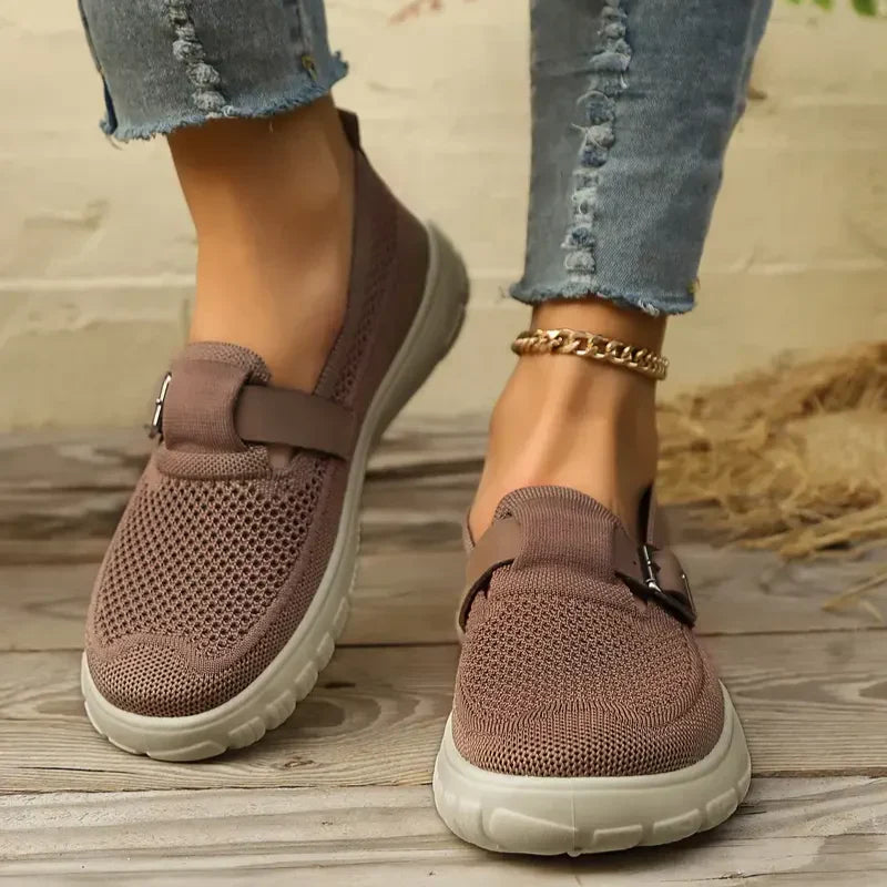 Celestria | Women's Mesh Walking Sandals with Buckle Closure