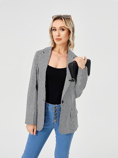 Clementine Ashford | Houndstooth Work Jacket For Women