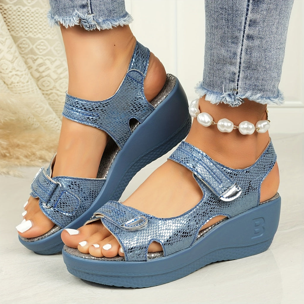 Lyra | Women’s Comfort-Lift Wedge Sandals with Cushioned Sole