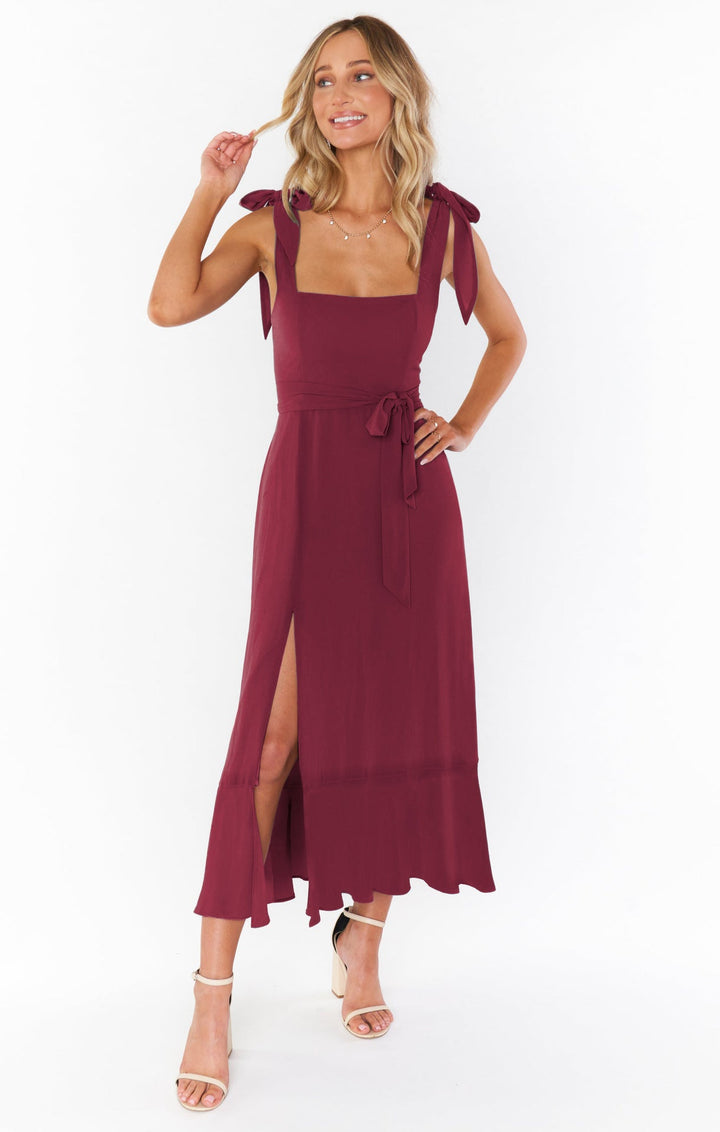 Isabelle Ryan | Ruffled Summer Dress With Lace-Up Detail For Women