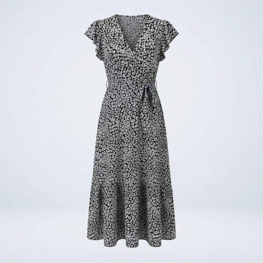 Charlotte Mitchell | Floral Wrap Summer Dress For Women