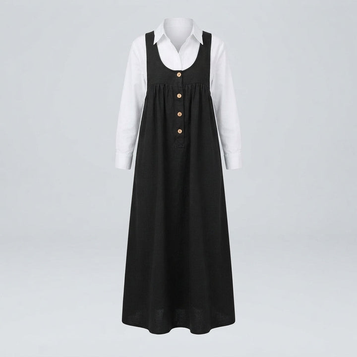 Charlotte Mitchell | Casual Maxi Dress With Button Detail For Women