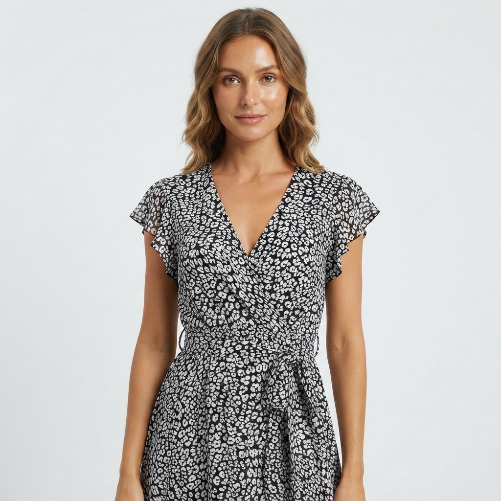 Charlotte Mitchell | Floral Wrap Summer Dress For Women