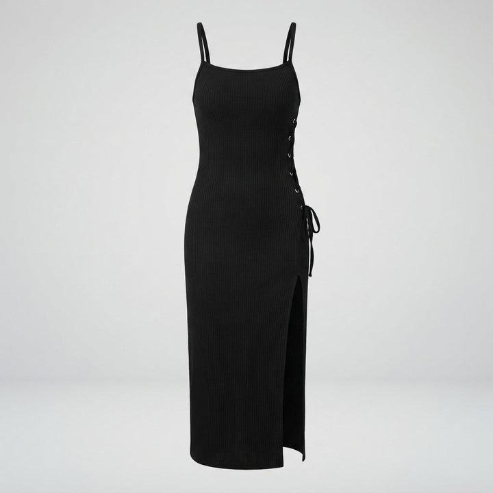 Charlotte Murphy | Sexy High Slit Halter Maxi Dress For Women