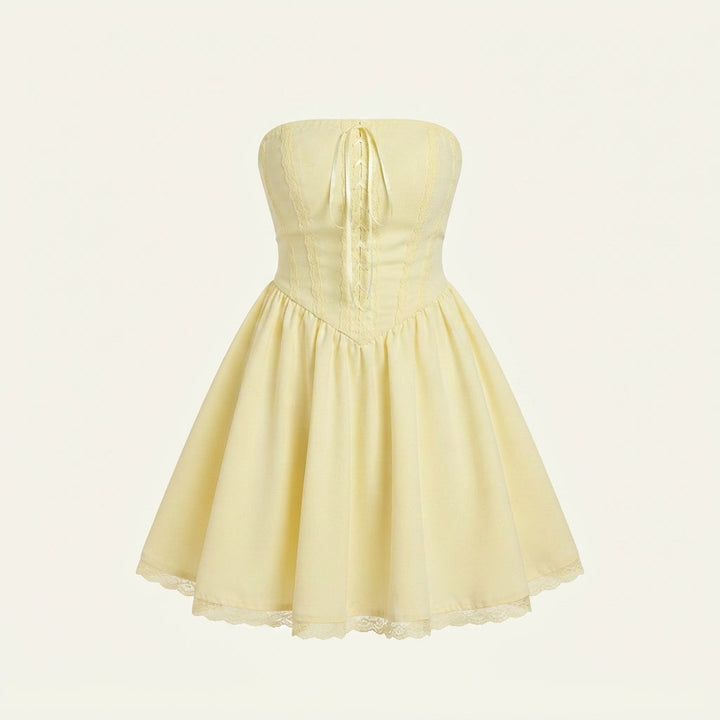 Charlotte Smith | Elegant Strapless Mini Dress For Women