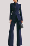 Clementine | Women's Longline Blazer Flare Trousers Set