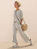 Alma | Women’s Embroidered Two-Piece Set with Floral Trim