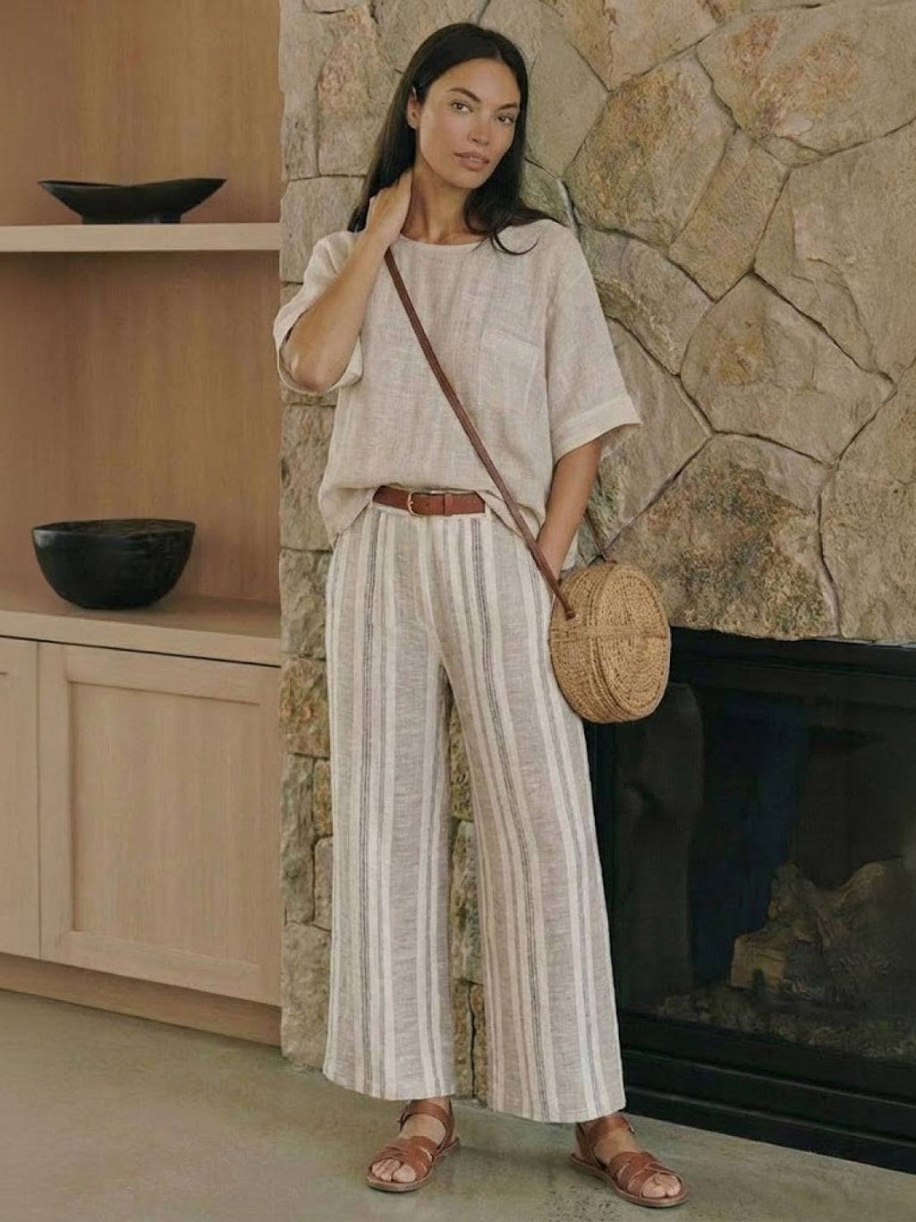 Alma | Women’s Embroidered Two-Piece Set with Floral Trim