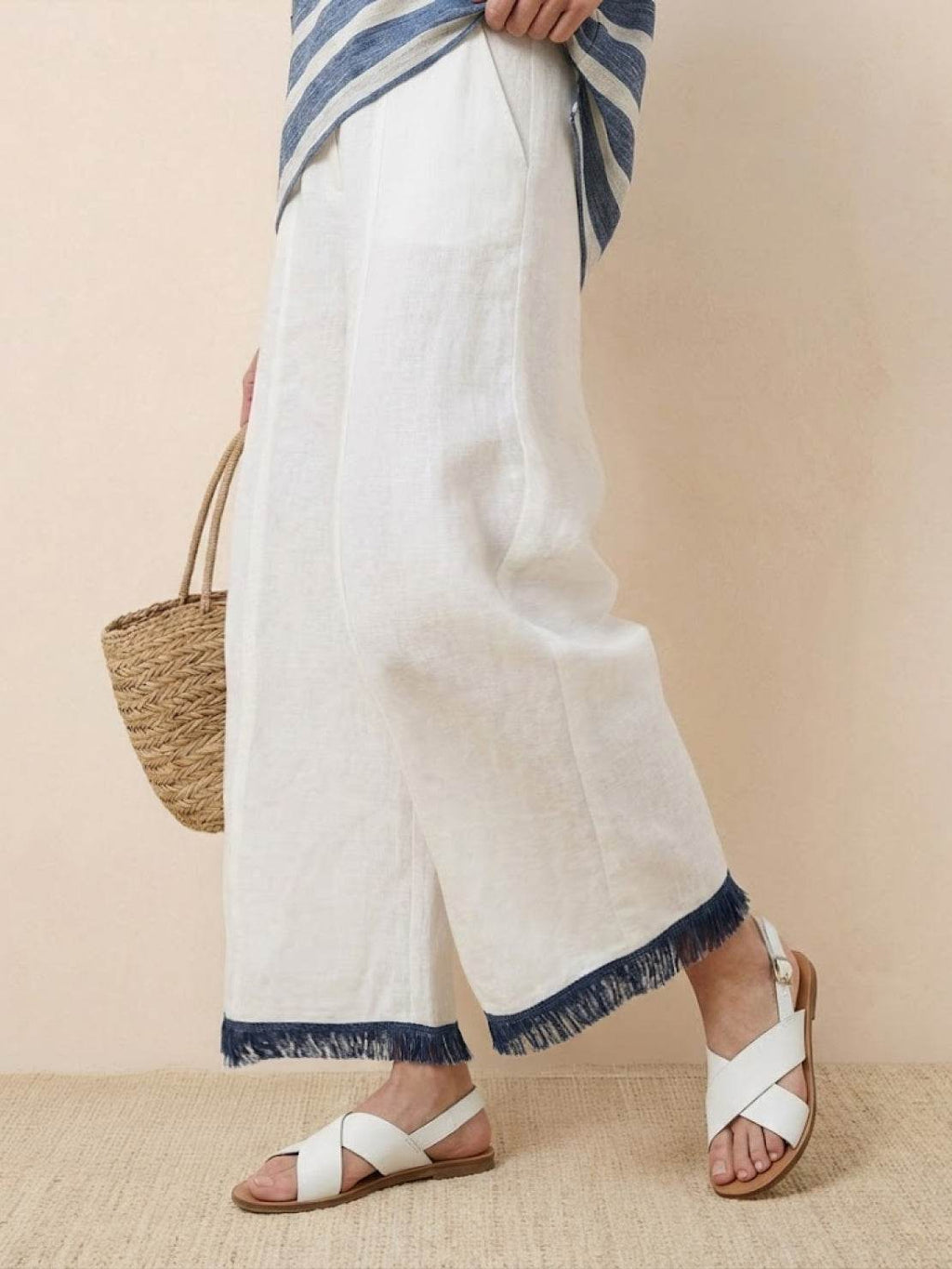 Alma | Women’s Embroidered Two-Piece Set with Floral Trim