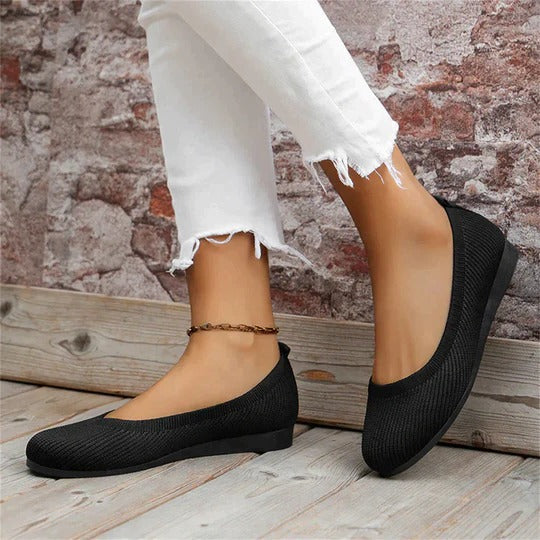 Ember | Women’s Knit Ballet Flats with Slip-On