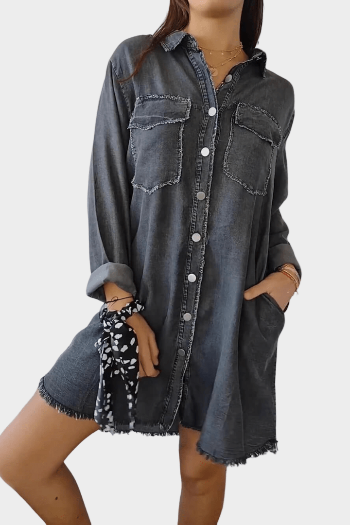 Cordelia | Women’s Button Front Dress with Relaxed Fit