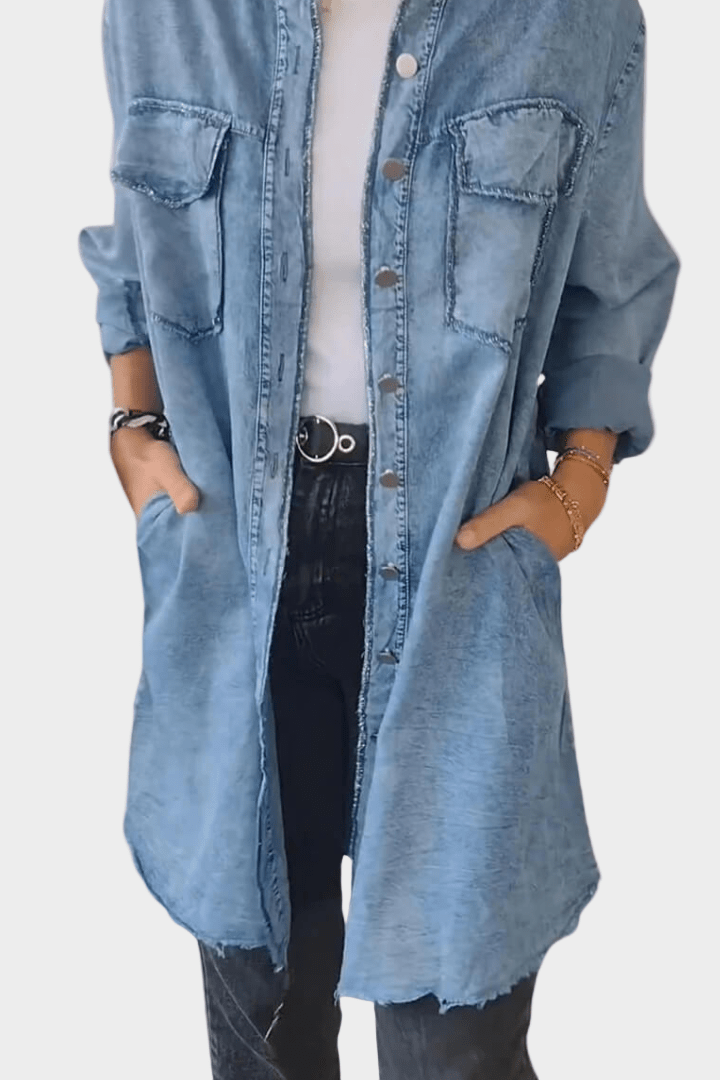 Cordelia | Women’s Button Front Dress with Relaxed Fit