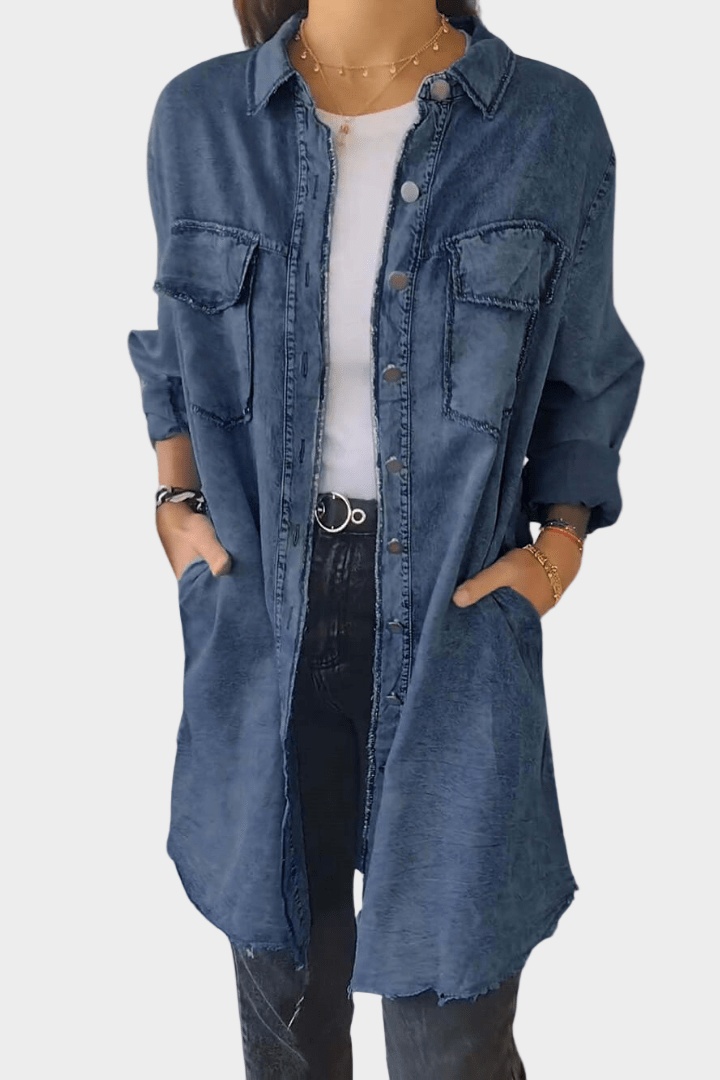 Cordelia | Women’s Button Front Dress with Relaxed Fit