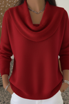 Cordelia | Women's Cowl Neck Long Sleeve Sweater