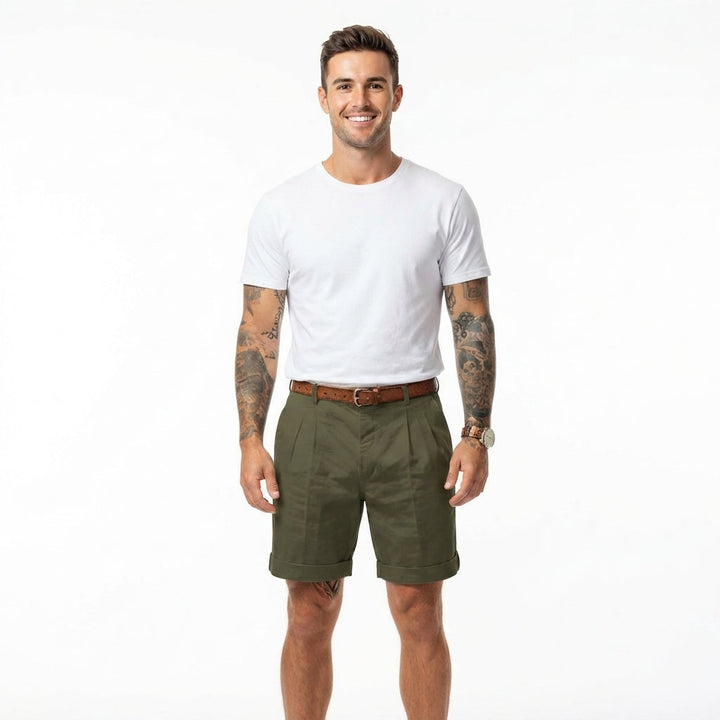 Corey Ashworth | Linen Blend Shorts For Men