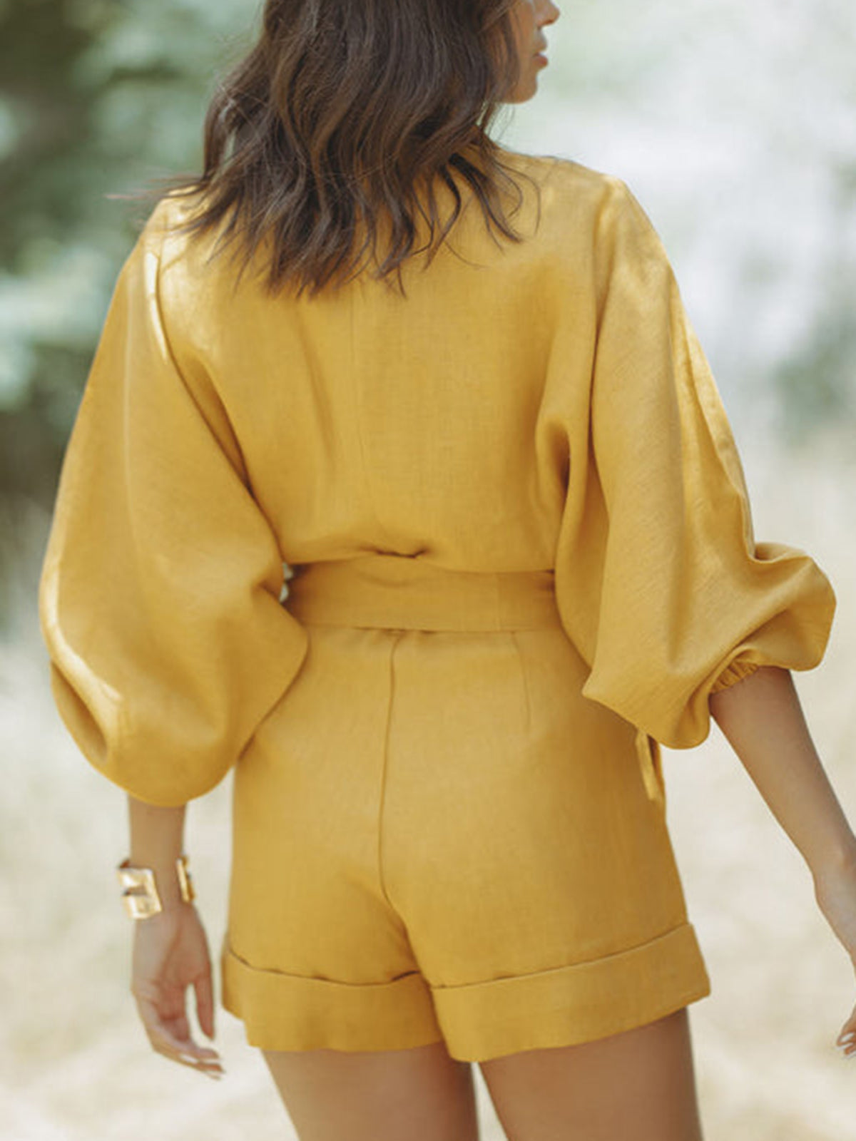 Maia | Women’s Belted Jumpsuit with Self-Tie Belt