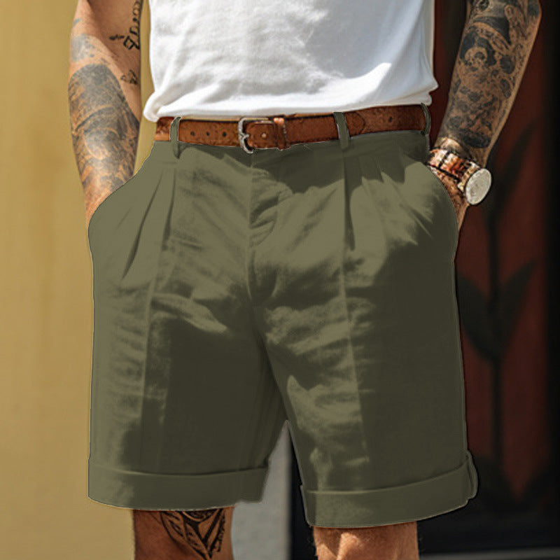 Corey Ashworth | Linen Blend Shorts For Men