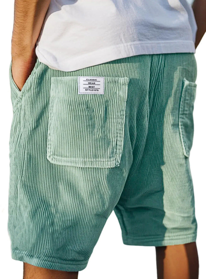 Callan Ridgeway | Corduroy Multi-Pocket Shorts For Men