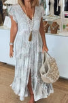 Charlotte™ | Elegant V-Neck Dress
