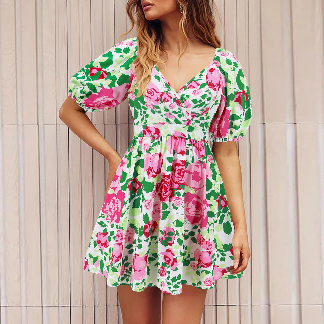 Lucy Parker | Floral V-Neck Summer Dress For Women