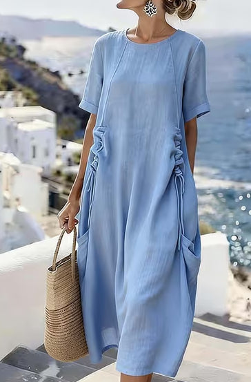 Georgia Blackwood | Relaxed Linen Summer Dress For Women