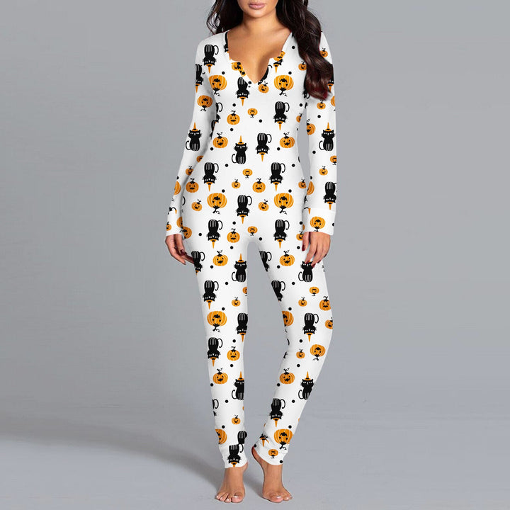 Black Cat Society | Black Cat Halloween Jumpsuit For Women
