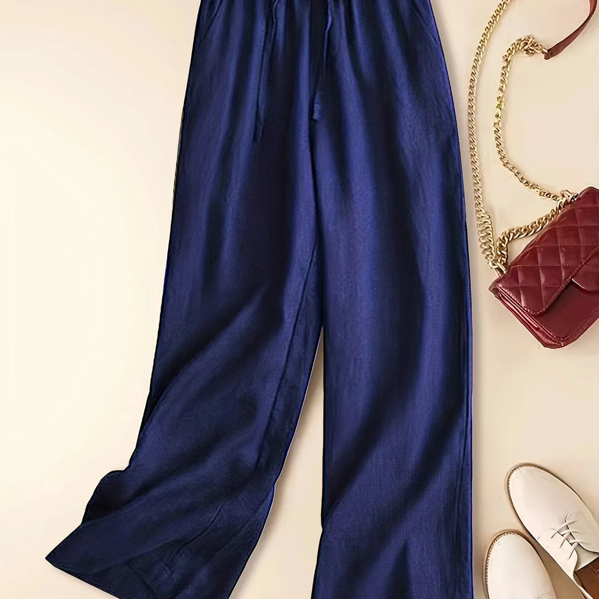 Cherry | Women’s Relaxed Drawstring Pants with Adjustable Waist