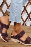 Delor | Women’s Floral Wedge Slides with Cushioned Comfort
