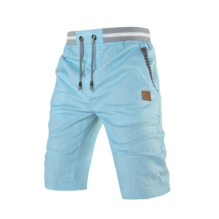 Callan Ashby | Cotton Cargo Cropped Shorts For Men