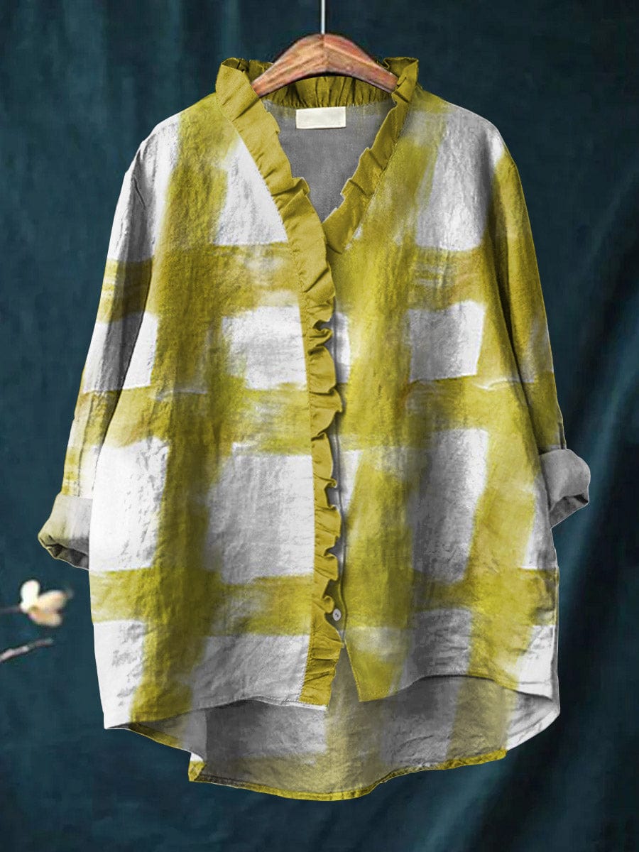 Paula | Women’s Timeless Blouse with Ruffle Front