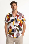 Declan Hughes | Geometric Print Resort Shirt For Men