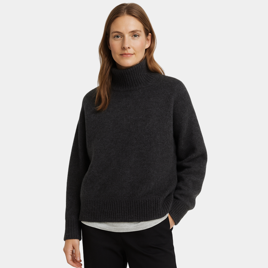 Delilah | Women’s Turtleneck Long-Sleeve Sweater with Relaxed Fit